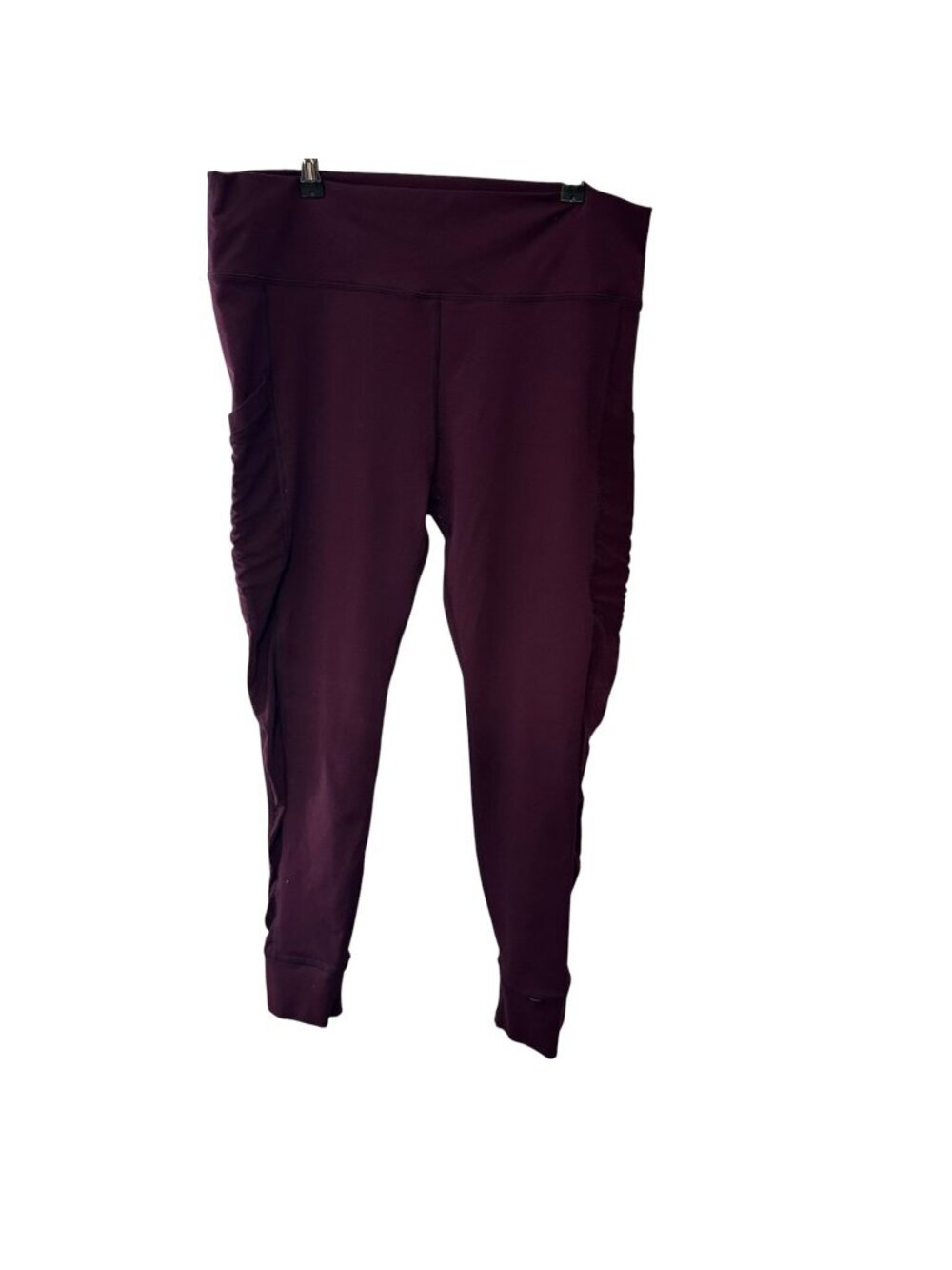 Fabletics PowerHold Mesh Pocket Leggings Jogger Purple Active Yoga Athletic 1X